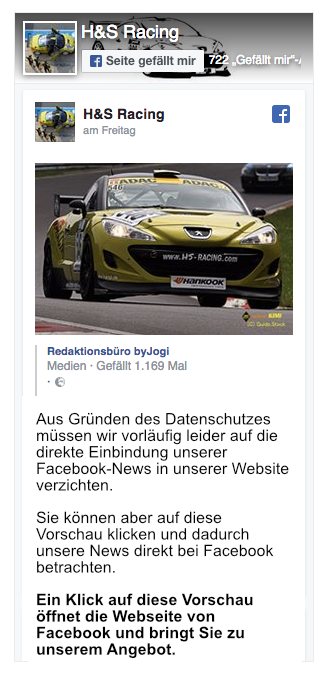 Ein Klick auf diese Vorschau bringt Sie zu unserer Seite auf Facebook